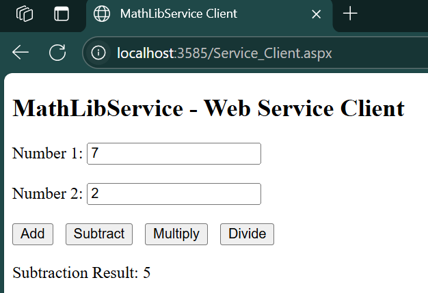 Output Screenshot 1